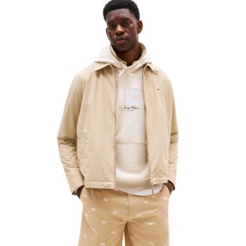 Tommy Hilfiger Veste Compacte Déperlante Zippée - Beige