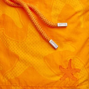 Vilebrequin Moorea badeshorts vandreaktiv søstjerne - orange