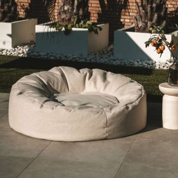 Zaque Charlie XL Drijvend Loveseat Zitzak - Copa Beige
