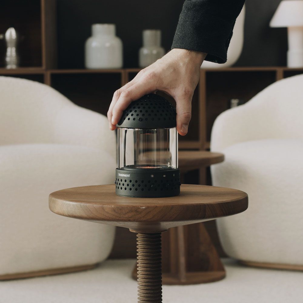 Sound Trasparent Transparent Light Bluetooth Sound Speaker - Black
