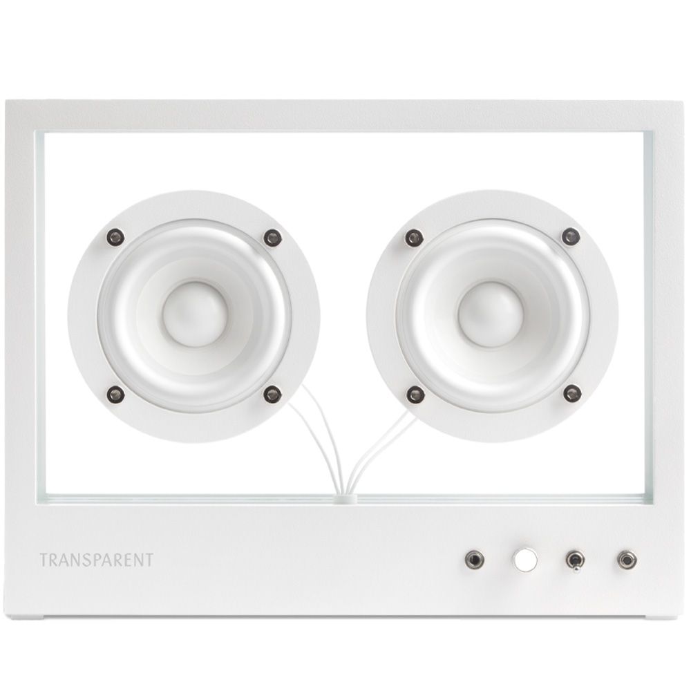 Transparent Small Transparent Bluetooth Speaker - White