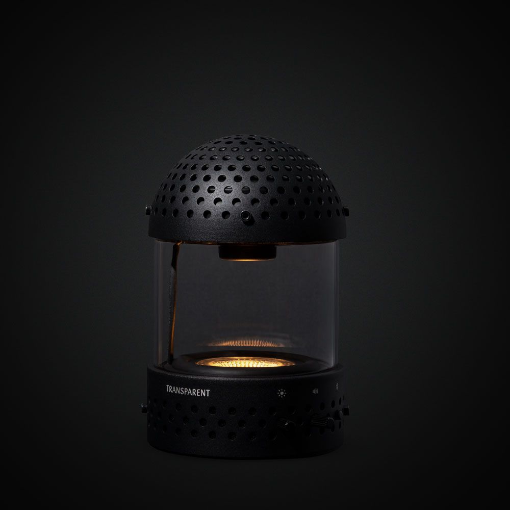 Sound Trasparent Transparent Light Bluetooth Sound Speaker - Black
