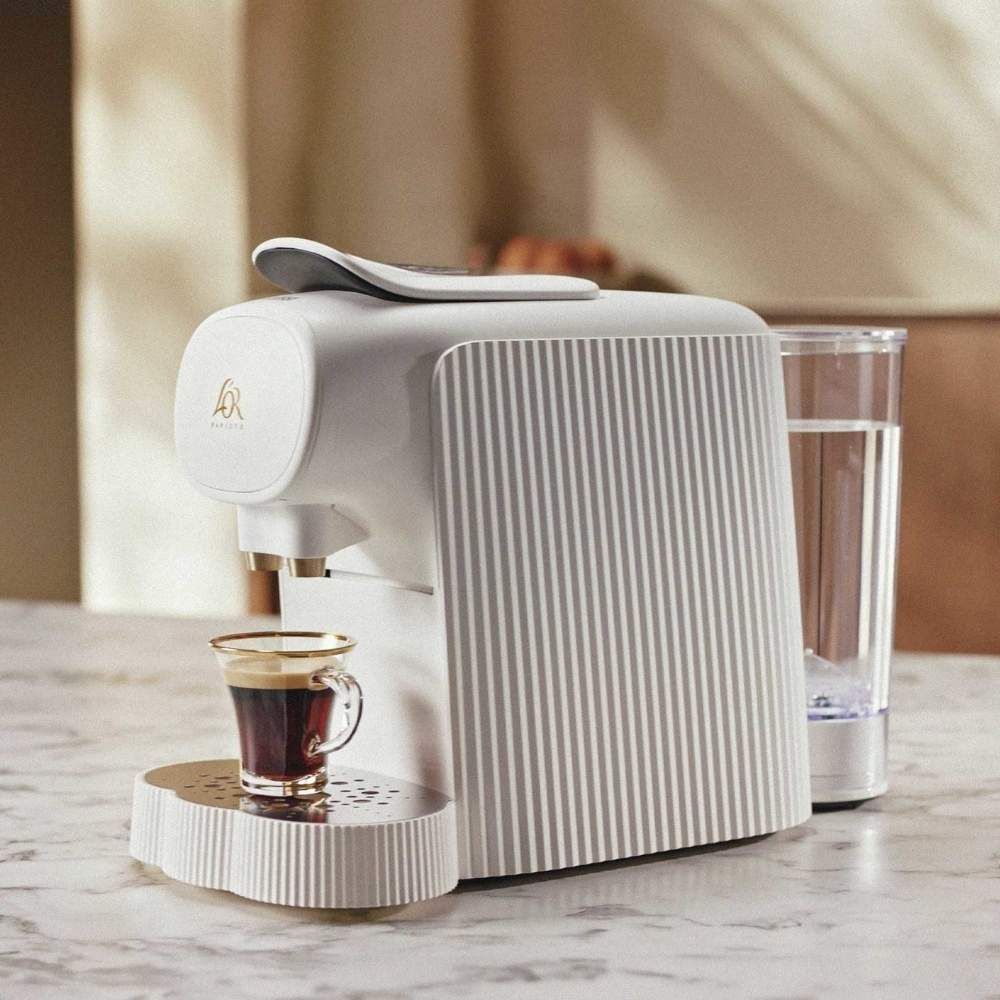 Alessi Plissé Capsule Coffee Machine - White