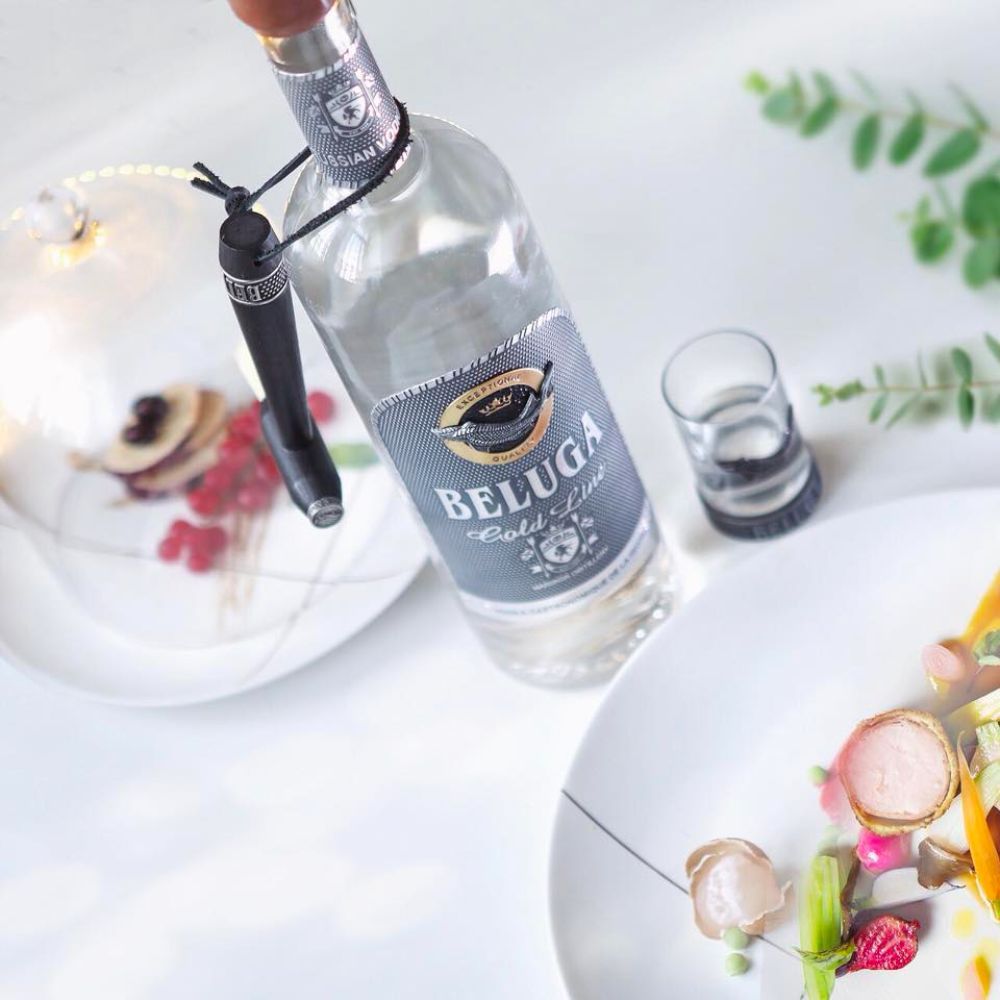 Beluga Gold Line Vodka Lederen Gift Box