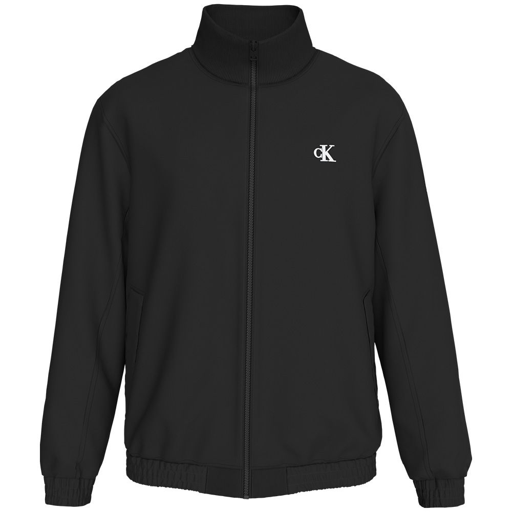Calvin Klein Gewatteerd Nylon Jas Met Rits Zwart