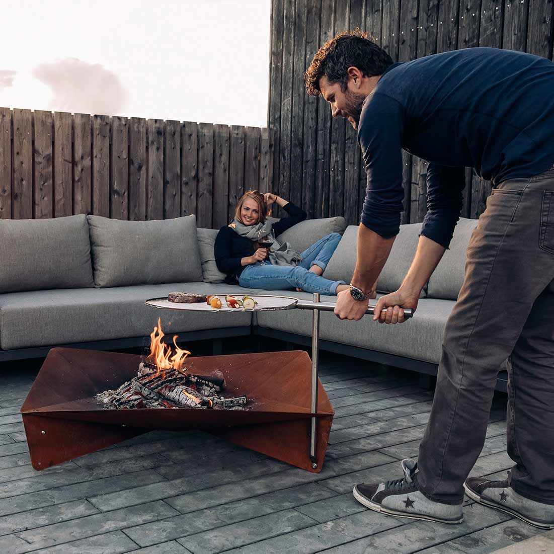 【新品未使用】Höfats ホーファッツ TRIPLE Fire Bowl 90 Höfats Tripel fire bowl 90