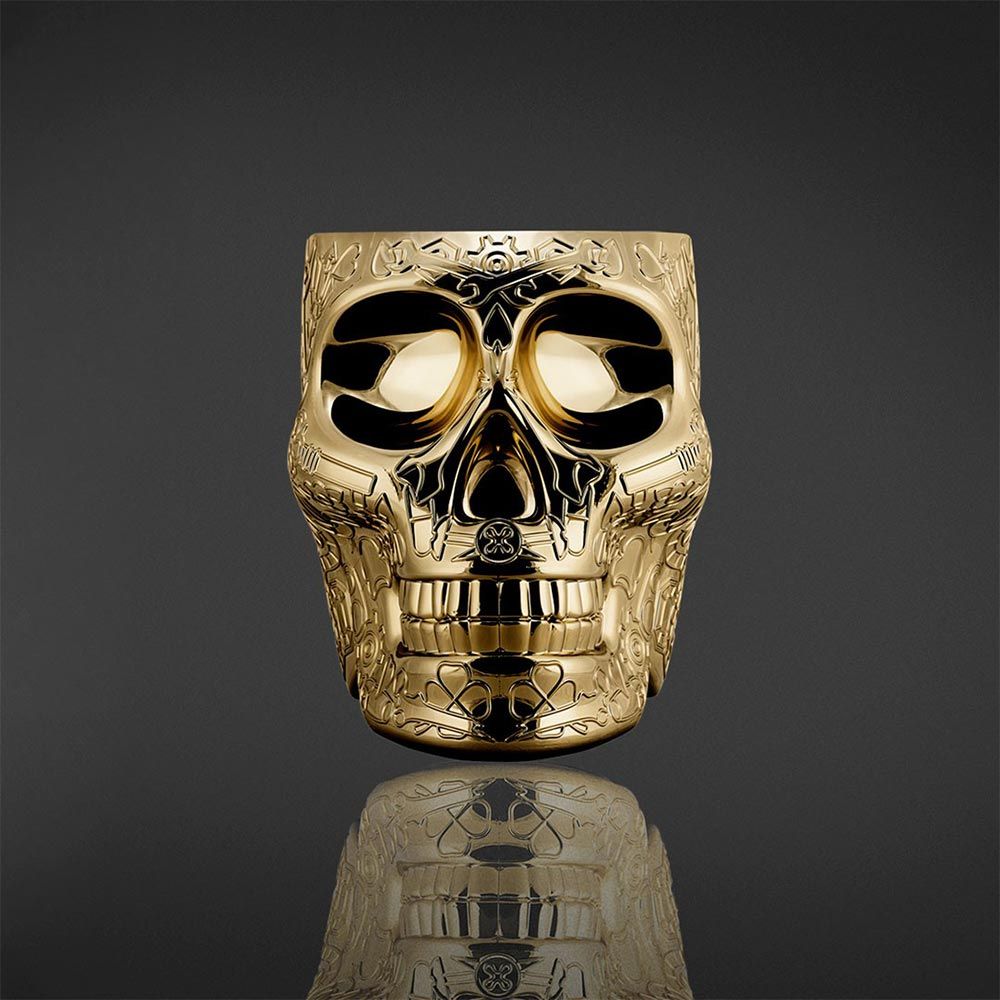 Qeeboo Mexico Skull Metal Finish - Sidetable/ Stool