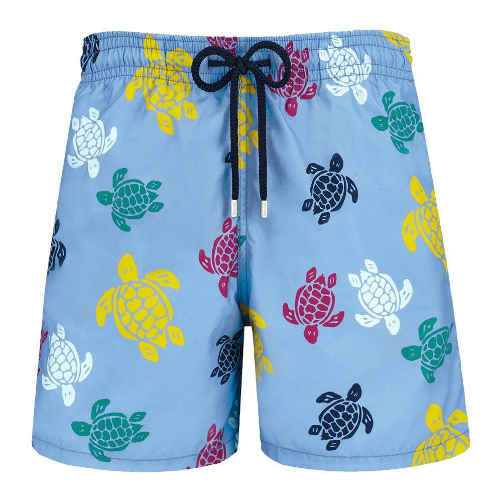 Short De Bain Homme Vilebrequin - Modèle Jaune à Motifs Tortues - Taille XL (38 Pouces) - Occasion Parfait état