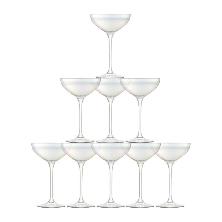 LSA Tower Champagne Flute Set - 10 Stuks