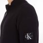Calvin Klein Logo Badge Sweater With Zipper - Black