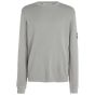 Calvin Klein Logo Badge Waffle Long-Sleeved T-Shirt - Slate Gray