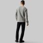 Calvin Klein Logo Badge Waffle Long-Sleeved T-Shirt - Slate Gray