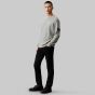 Calvin Klein Logo Badge Waffle Long-Sleeved T-Shirt - Slate Gray