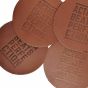 leather coasters cognac set of 4 action beats perfection