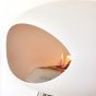 Le Feu Bio Fireplace White Ground Steel High - Stainless Steel