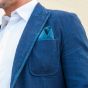 Owen Smith Pocket Square - Blue