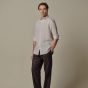 Profuomo Striped Linen Shirt - Beige