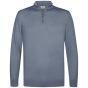 Profuomo Merino Woolen Half-Zip Pullover - Blue