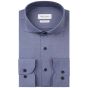 Profuomo Japanisches Twill-Strickhemd - Mittelblau
