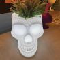 Qeeboo Mexico Skull Planter and Cooler Lamp White