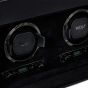 WOLF British Racing Double Watch Winder With Storage - Black