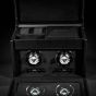 WOLF British Racing Double Watch Winder With Storage - Black