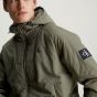 Calvin Klein Padded Jacket With Hood - Olive Green