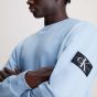 Calvin Klein Logo Badge Sweatshirt - Light Blue