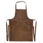 Esschert Design leather BBQ apron