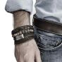 Steel & Barnett Bonacci armband - donkerbruin