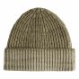 Profuomo Wool-Cashmere Knitted Beanie - Green
