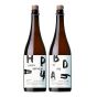 Personalised Champagne Beer Duo