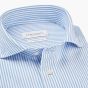 Profuomo Japanese Knitted Shirt - Blue Striped