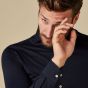 Profuomo Japanese Knitted Shirt - Navy