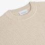 Profuomo Woolen Ribbed Pullover - Beige
