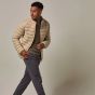 Profuomo Recycled Bomber Jacket - Beige