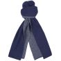Profuomo Wool-Cashmere Knitted Scarf - Navy