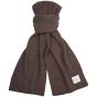Profuomo Donegal Wool Knitted Scarf - Brown