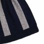 Profuomo Wool-Cashmere Knitted Scarf - Navy & Grey