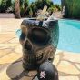 Qeeboo Mexico Skull Planter and Cooler Black