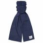 Profuomo Wool Knitted Scarf - Navy 