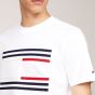 Tommy Hilfiger Grosgrain Tape Flag Logo T-shirt - White