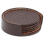 WM BROWN SET OF 4 COASTERS WITH CASE