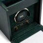WOLF British Racing Single Watch Winder With Storage - Green