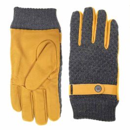 Tresanti leather gloves - ochre yellow