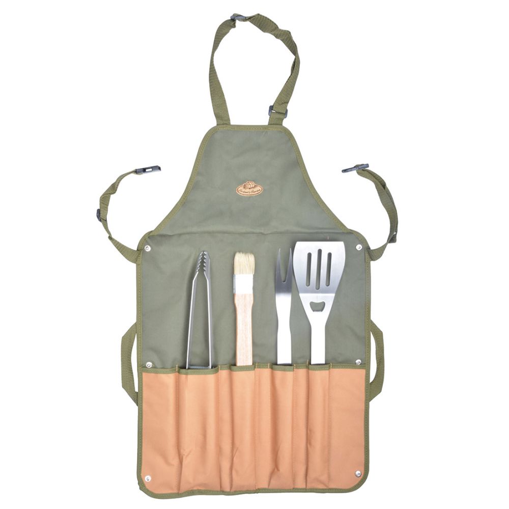 Esschert Design BBQ apron with tools