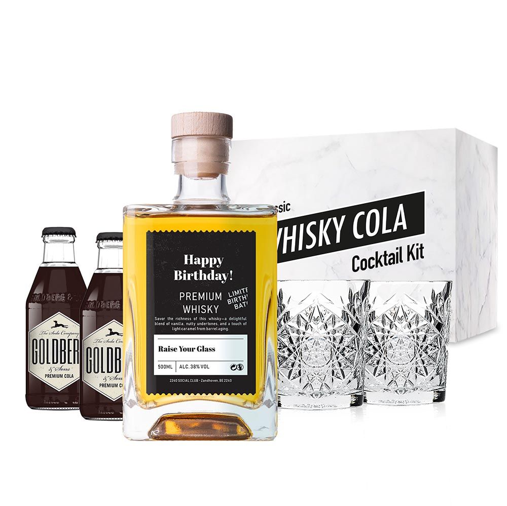 Personalised Whisky Cola Set