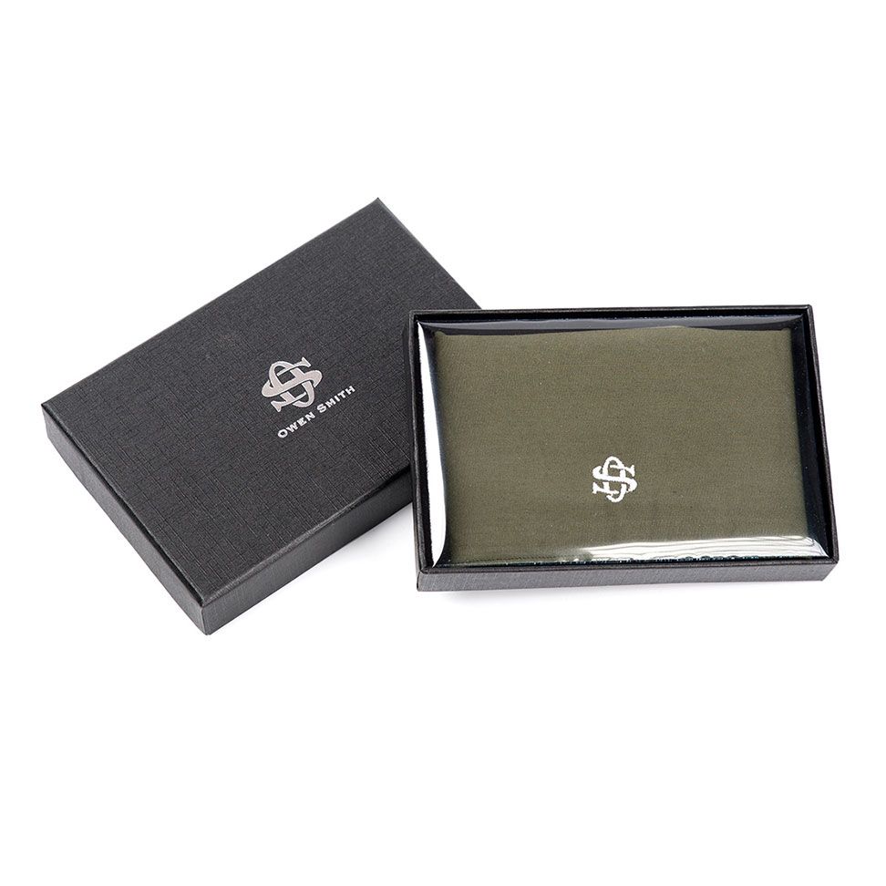 Owen Smith Pocket Square - Green