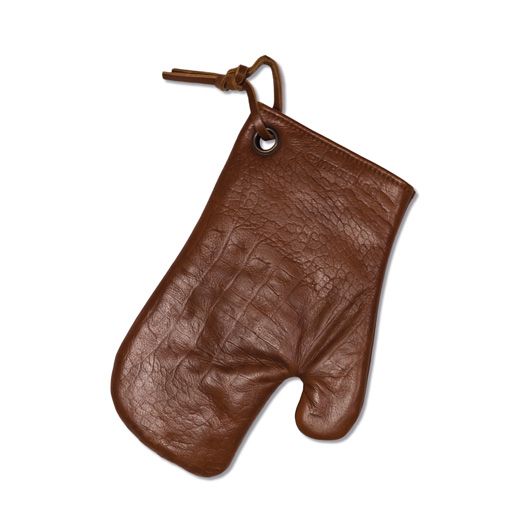 Dutchdeluxes leather oven glove brown croco