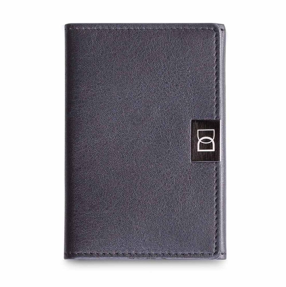 DUN wallets Fold leather wallet black
